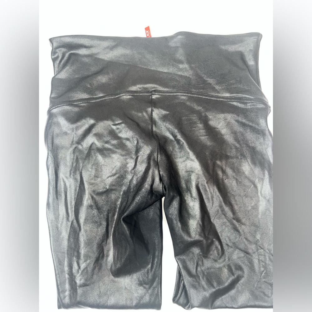 Spanx Faux Leather Plus Size 1X Black - Picture 9 of 9